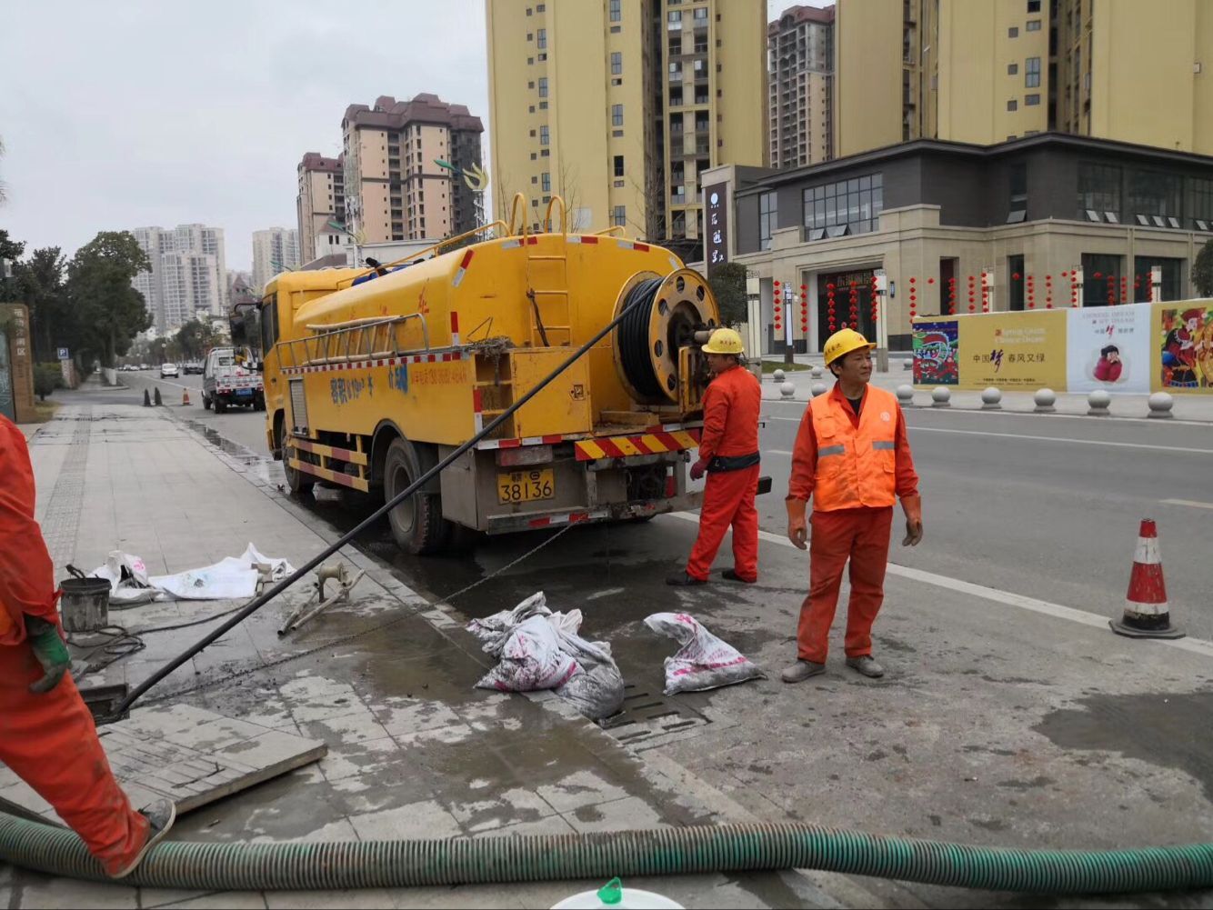 龙湾镇排污管道清淤-管道清洗