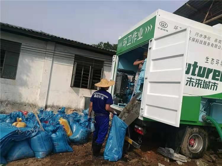 龙湾镇工业污泥压干处理